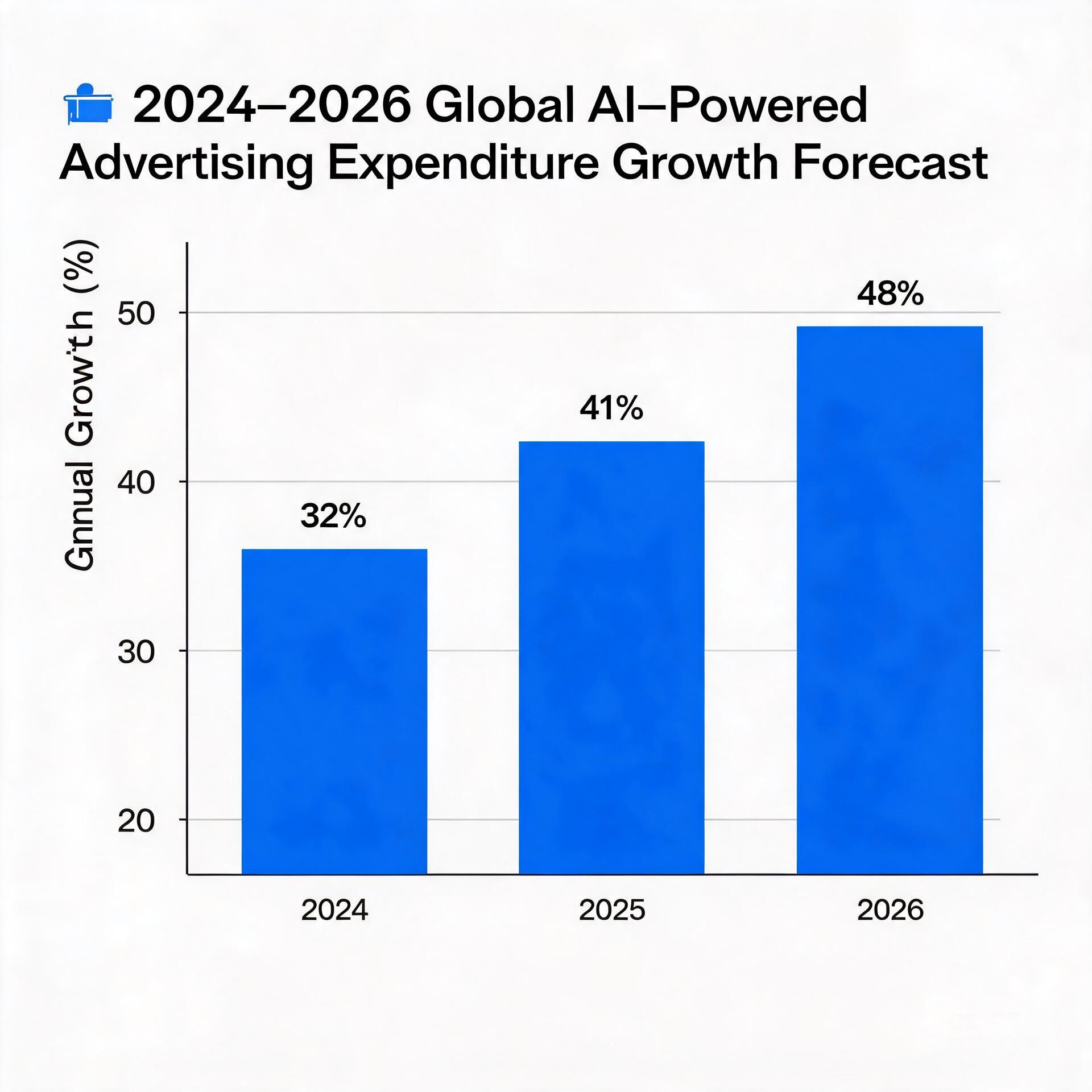 2024-2026 global AI-powered advertising expenditur