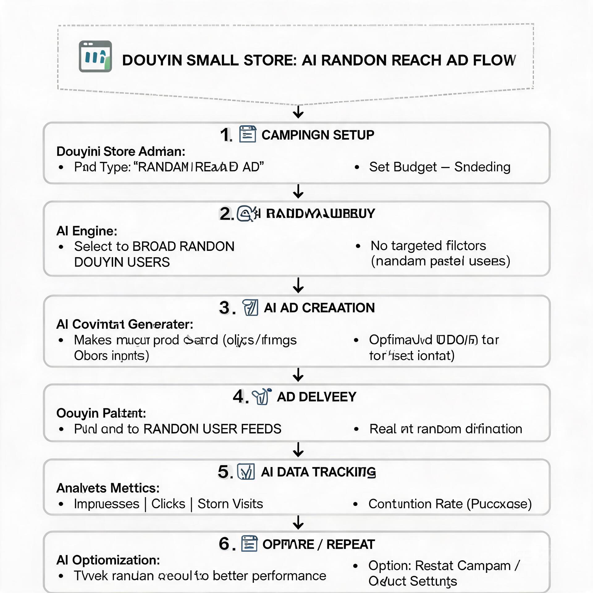 Operation flow chart of AI-driven random reach adv