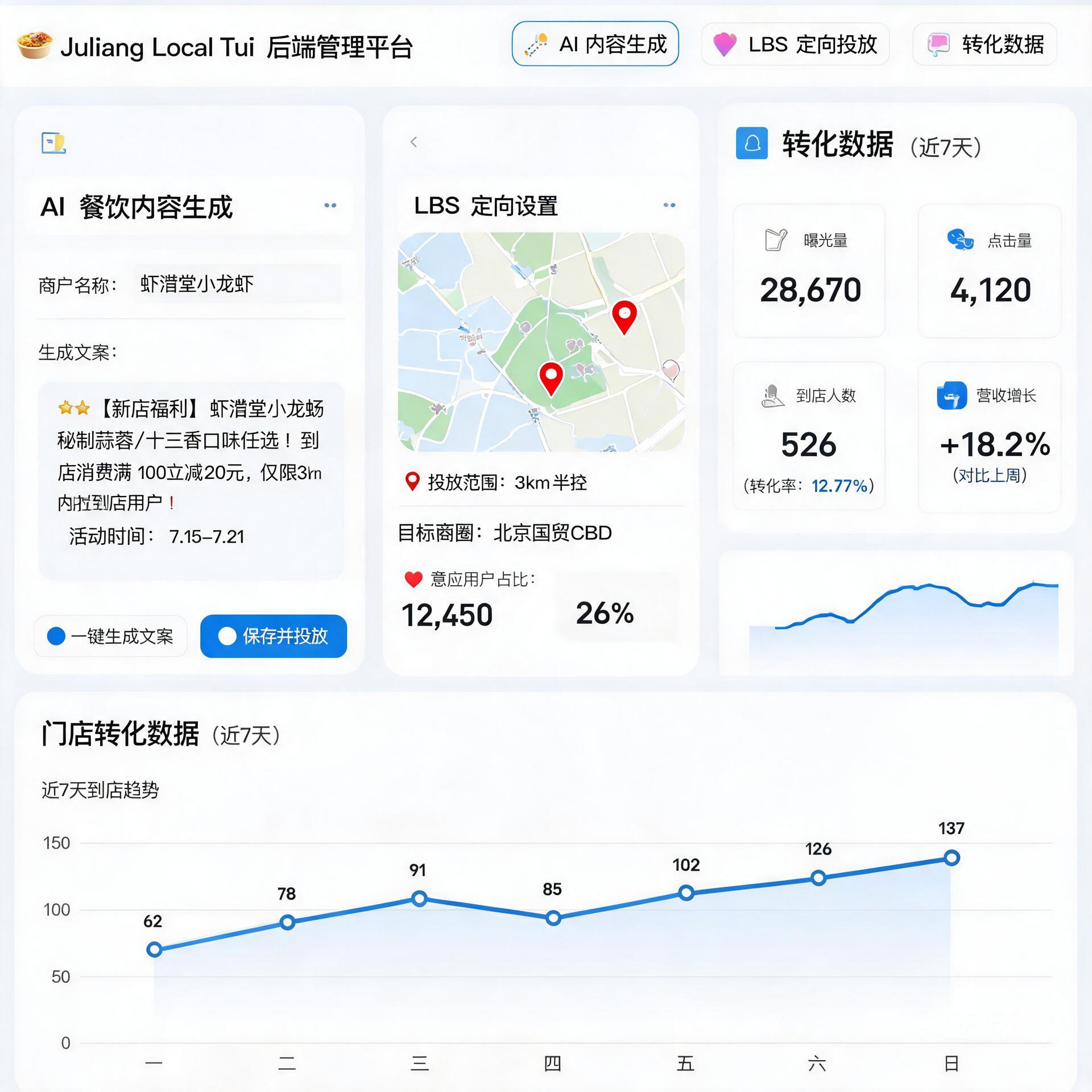 Screenshot of Juliang Local Tui backend showing AI