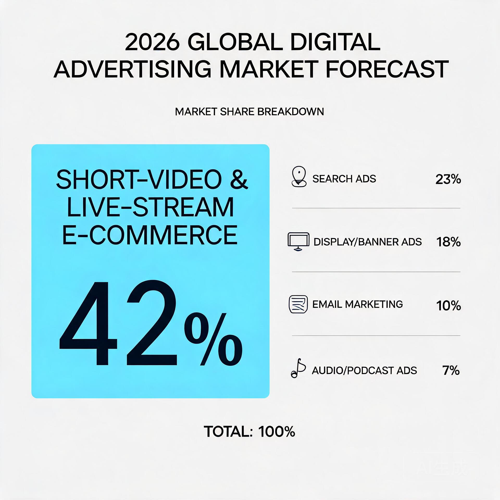 Infographic showing the 2026 global digital advert