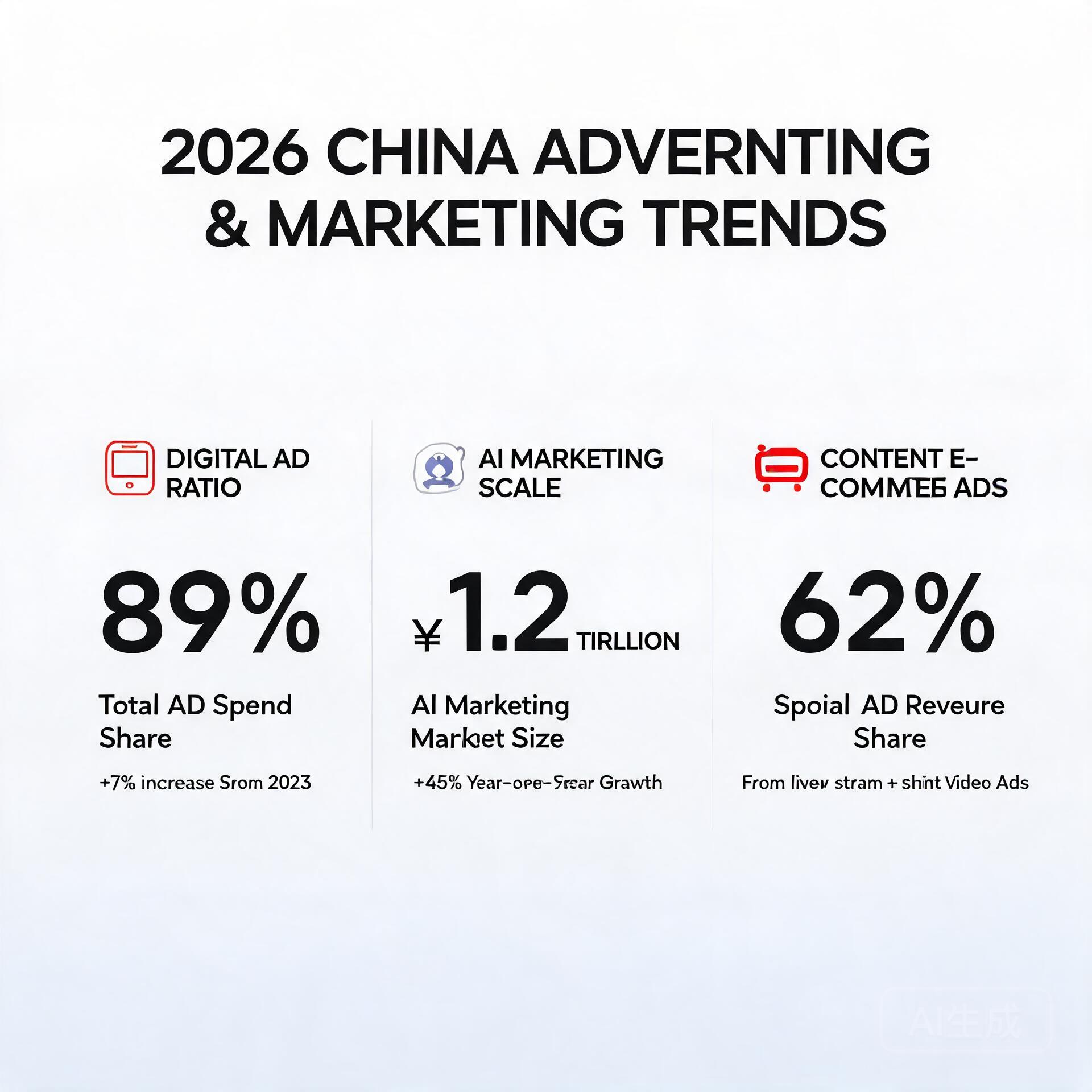 Infographic of 2026 China advertising marketing tr