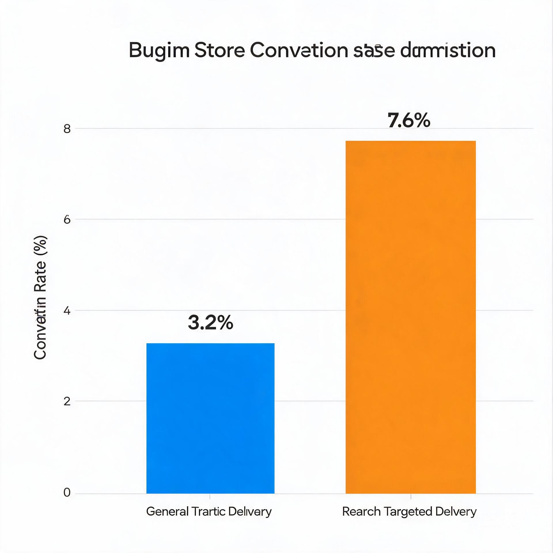 Bar chart of Douyin store conversion rate comparis