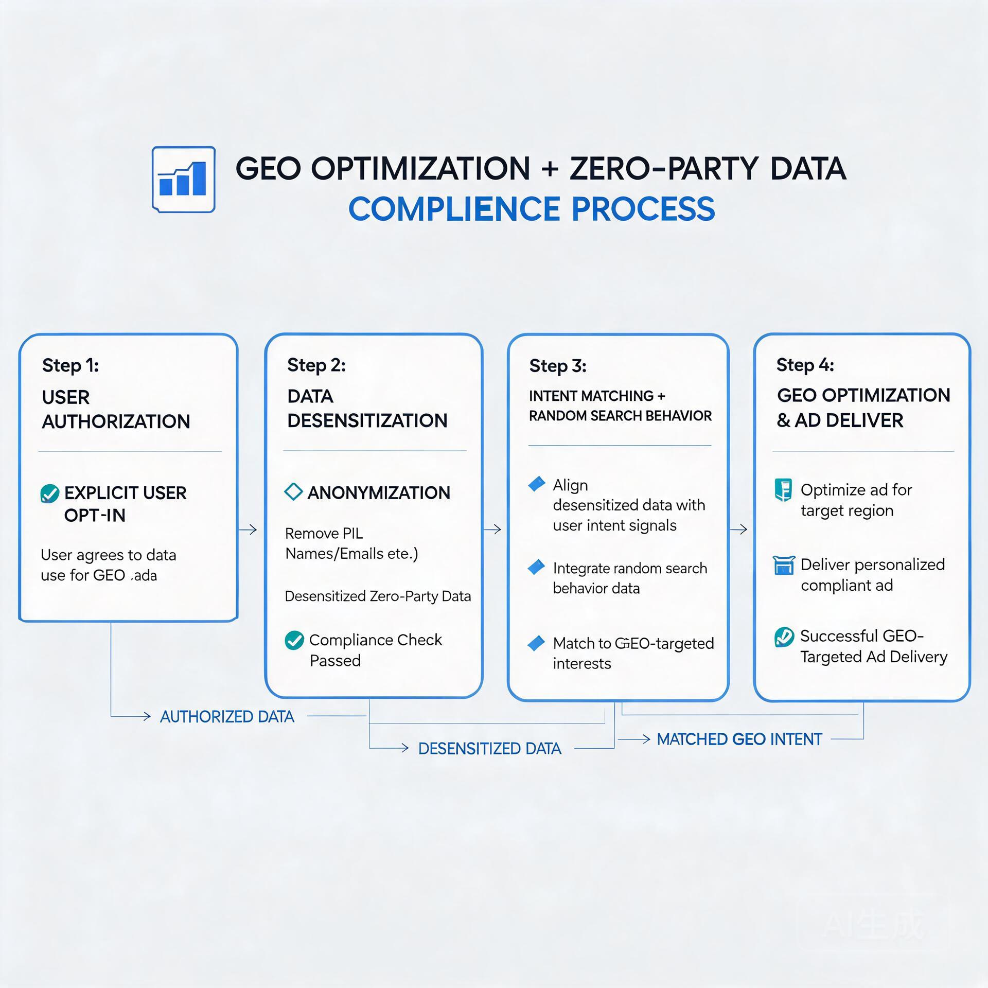A flow chart showing the compliance operation proc