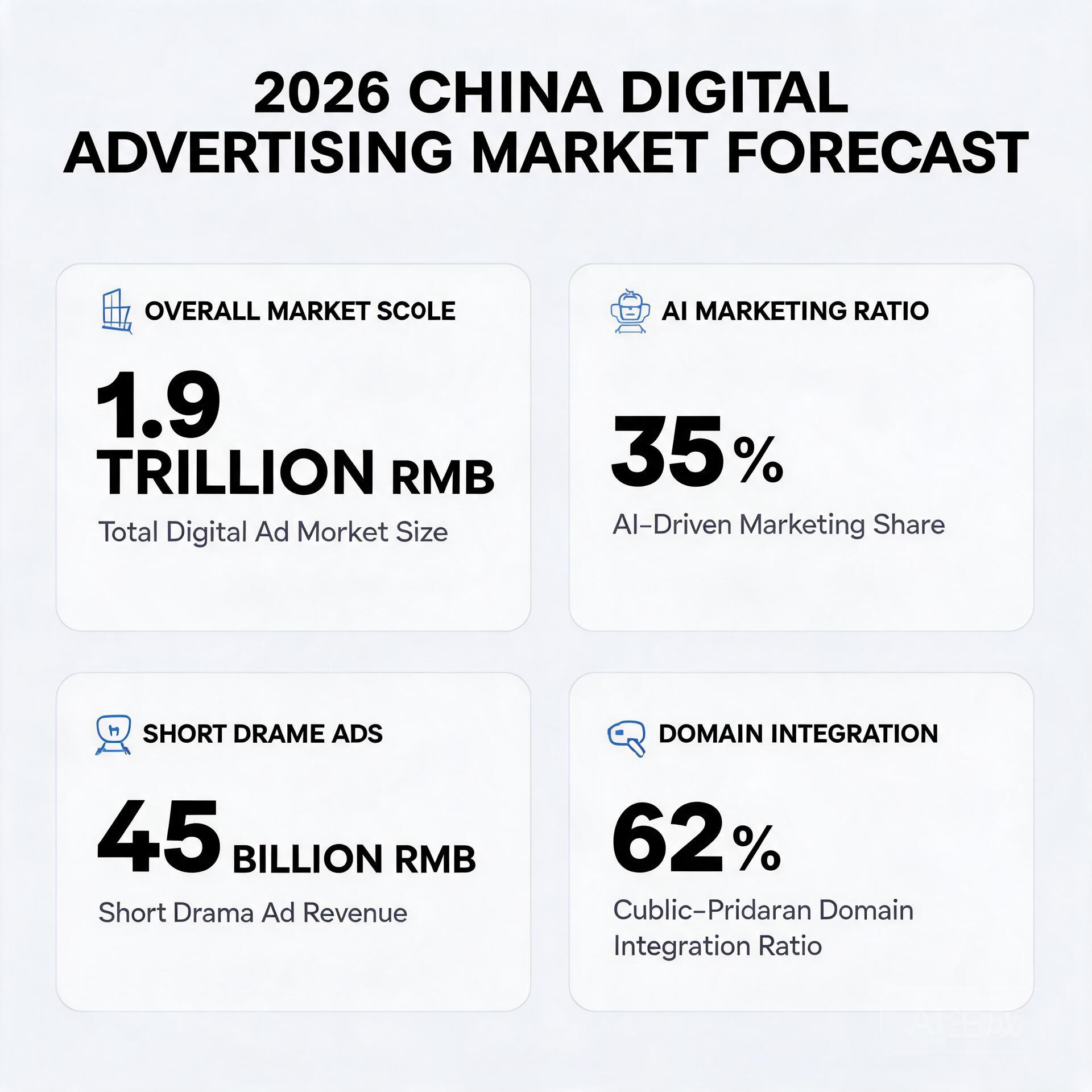 Infographic of 2026 China digital advertising mark