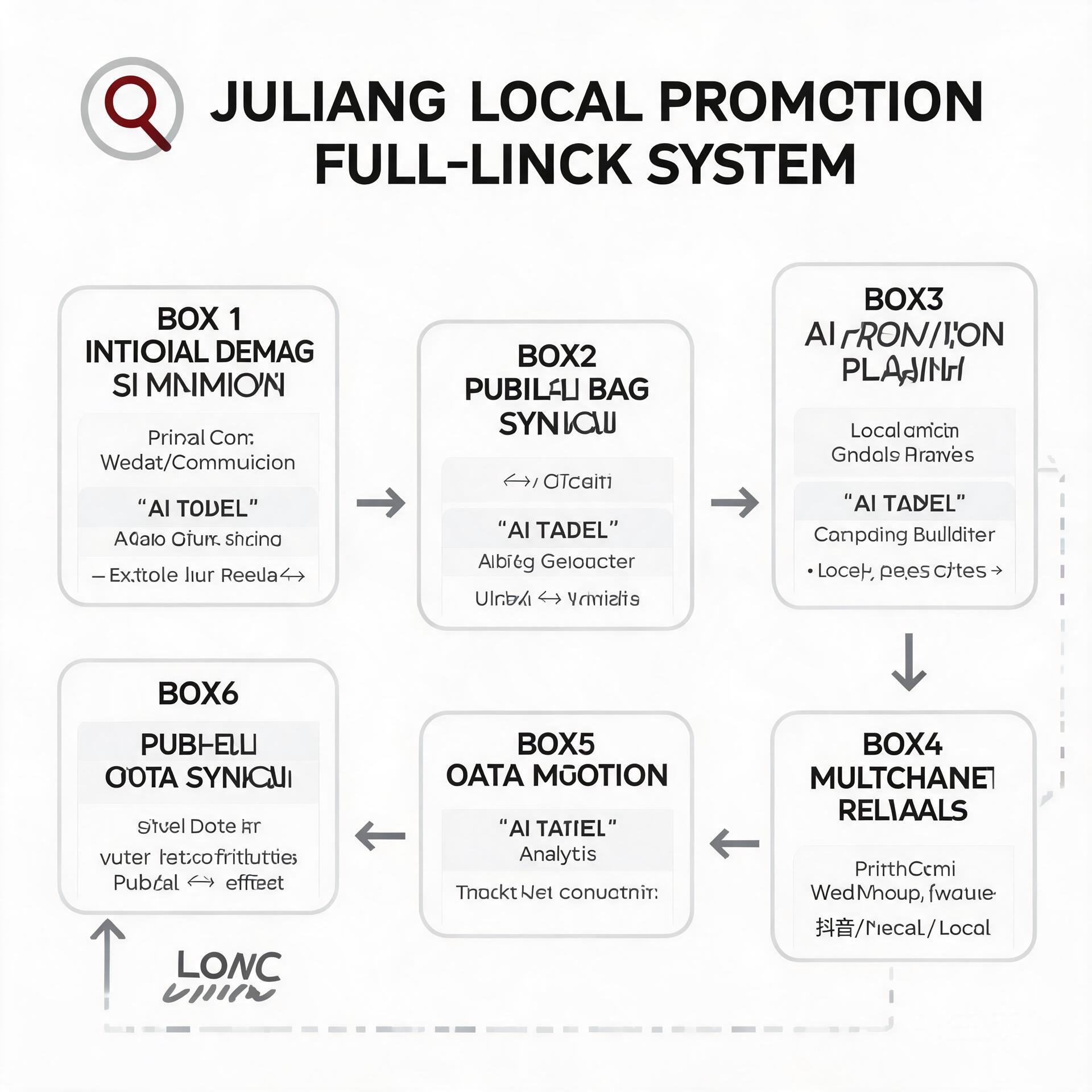 Flow chart of full-link operation system for Julia