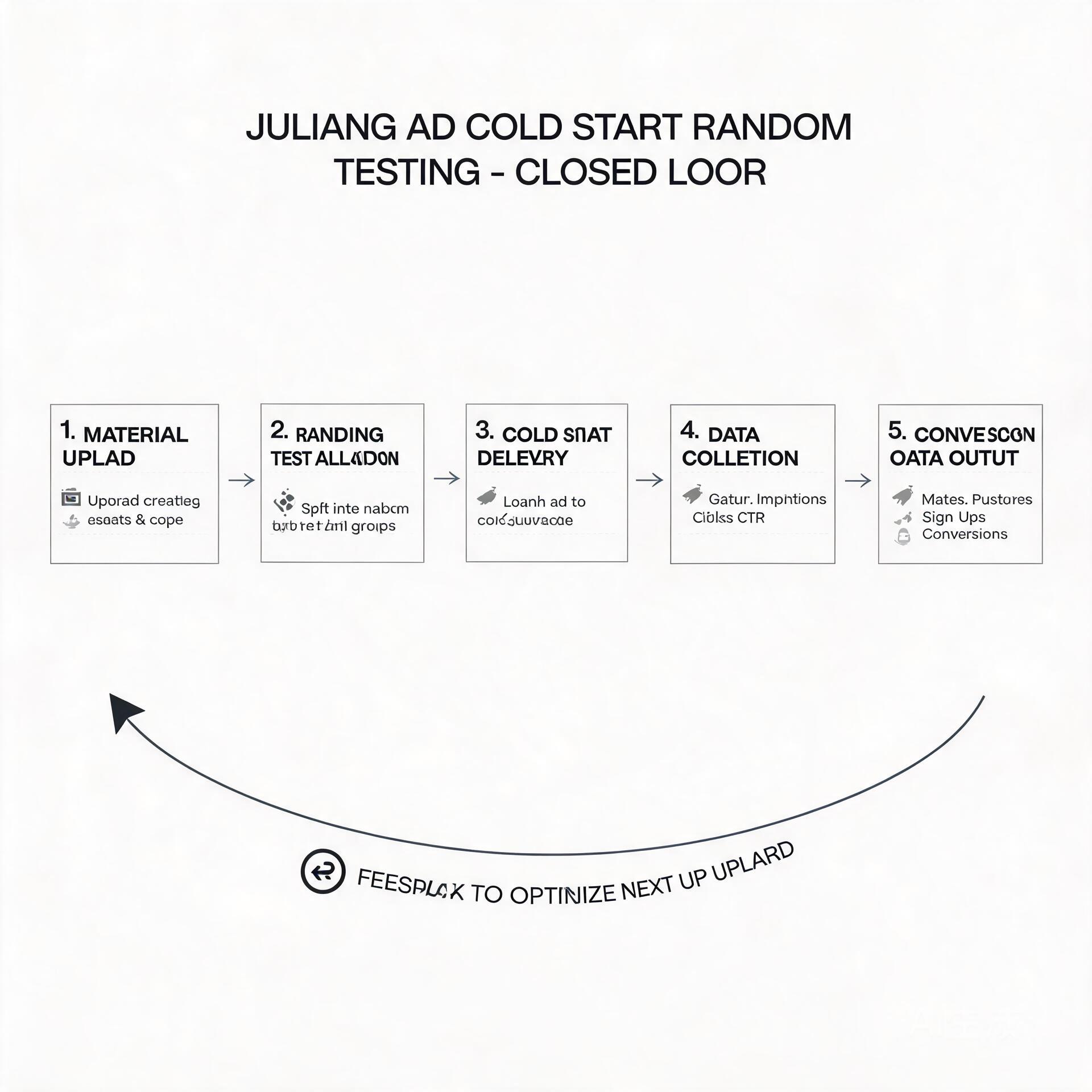 Infographic showing the closed loop of Juliang Ad
