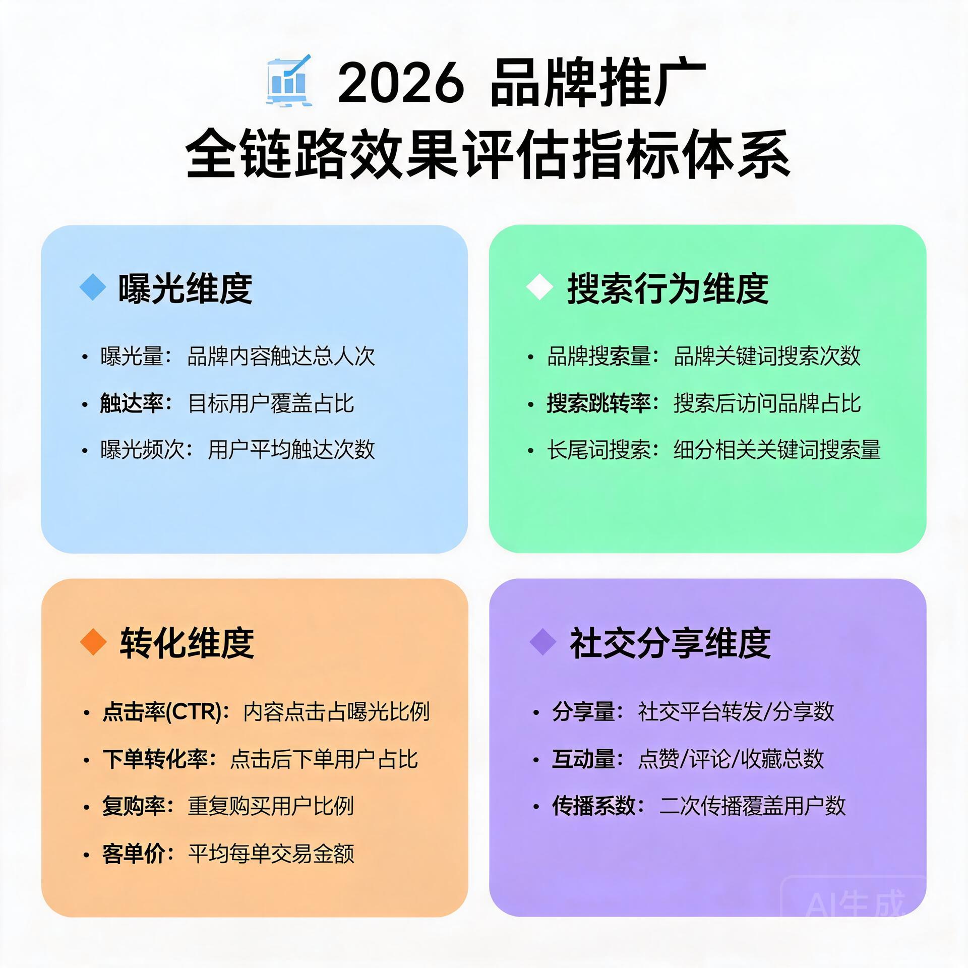 Infographic of 2026 brand promotion full-link effe