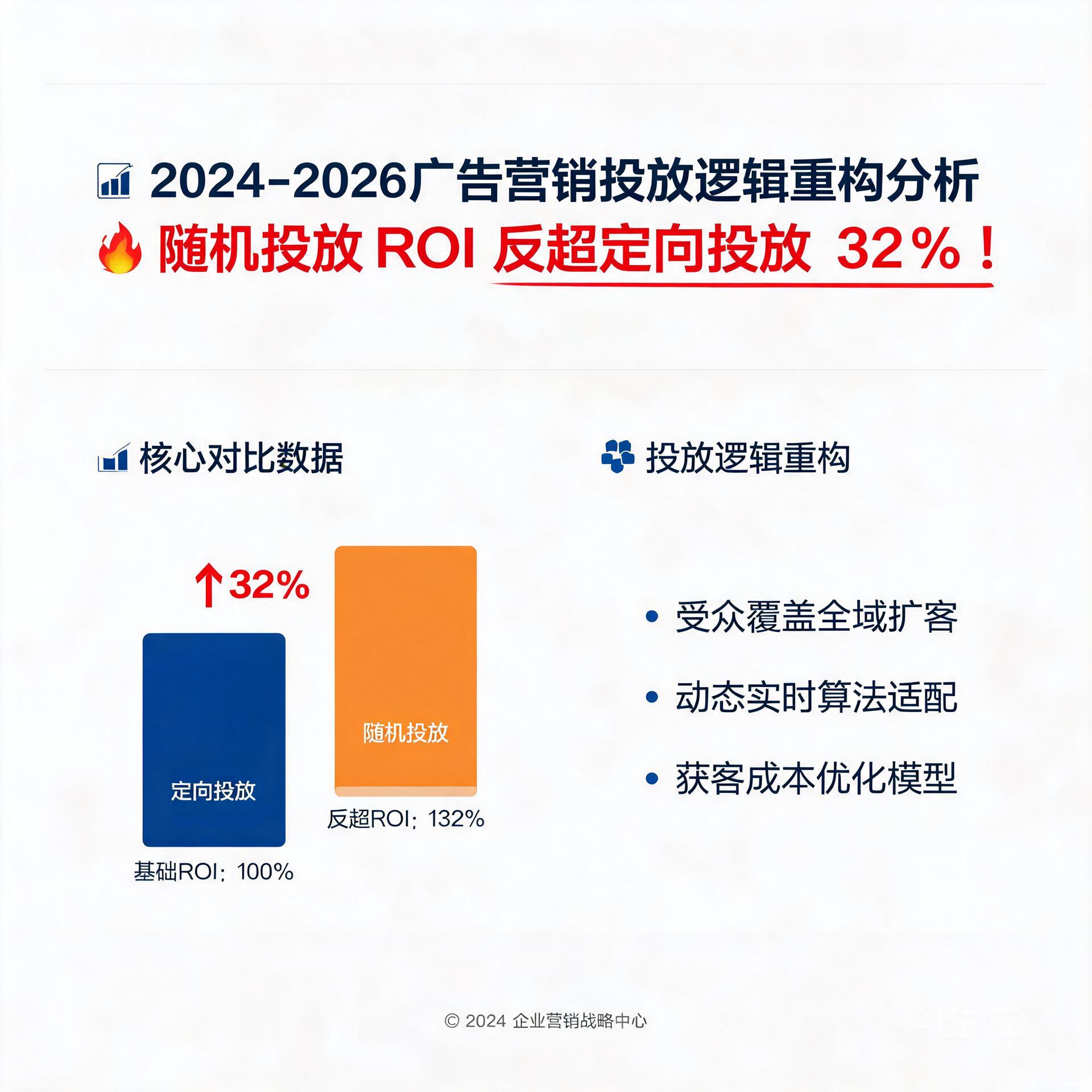 随机投放ROI反超定向投放32%?2024-2026广告营销投放逻辑重构分析