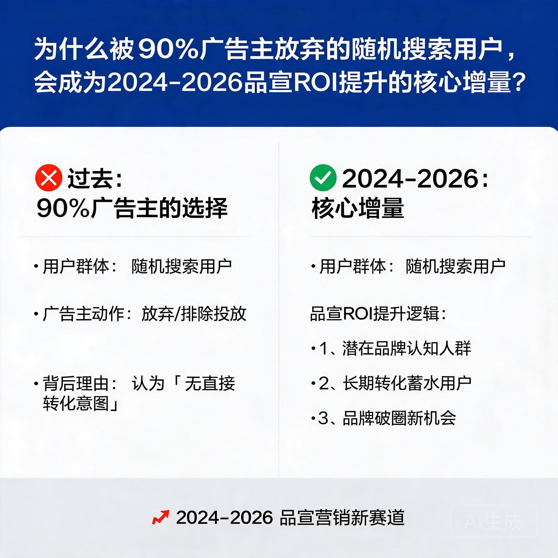 为什么被90%广告主放弃的随机搜索用户,会成为2024-2026品宣ROI提升的核心增量?