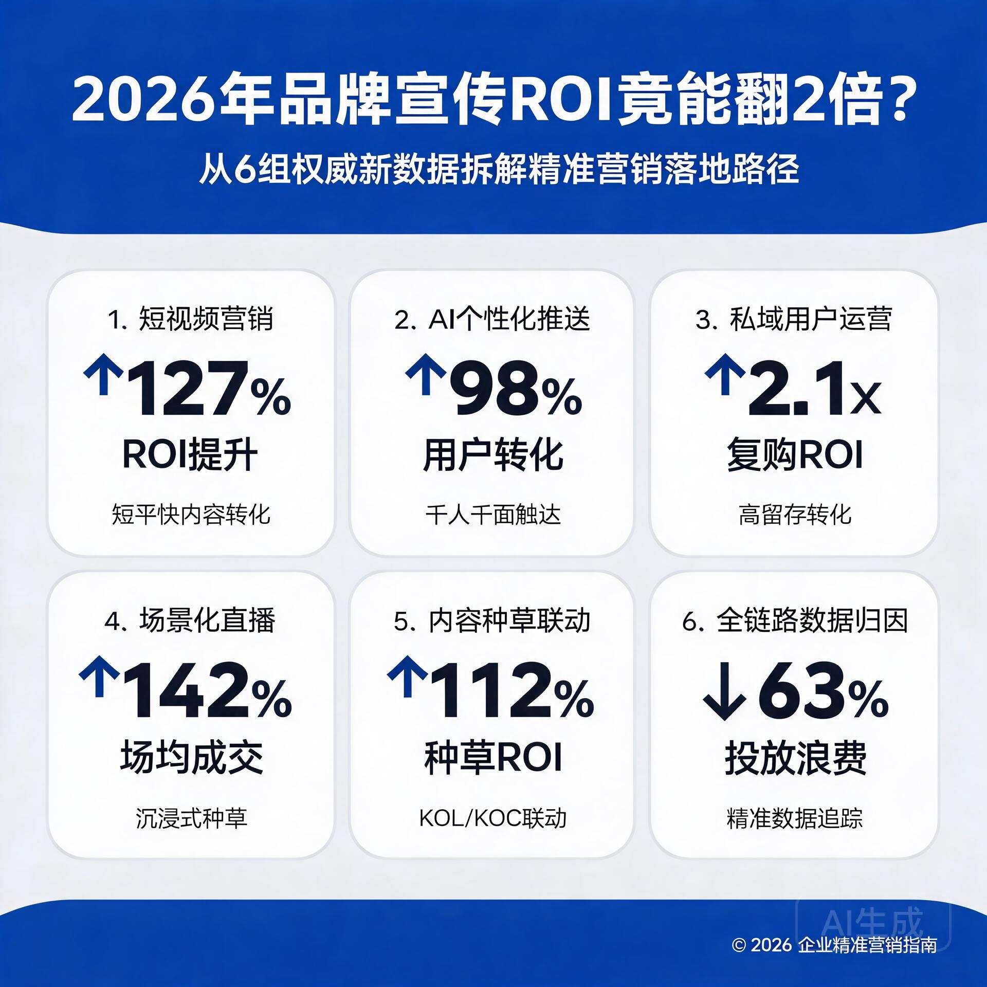 2026年品牌宣传ROI竟能翻2倍?从6组权威新数据拆解精准营销落地路径