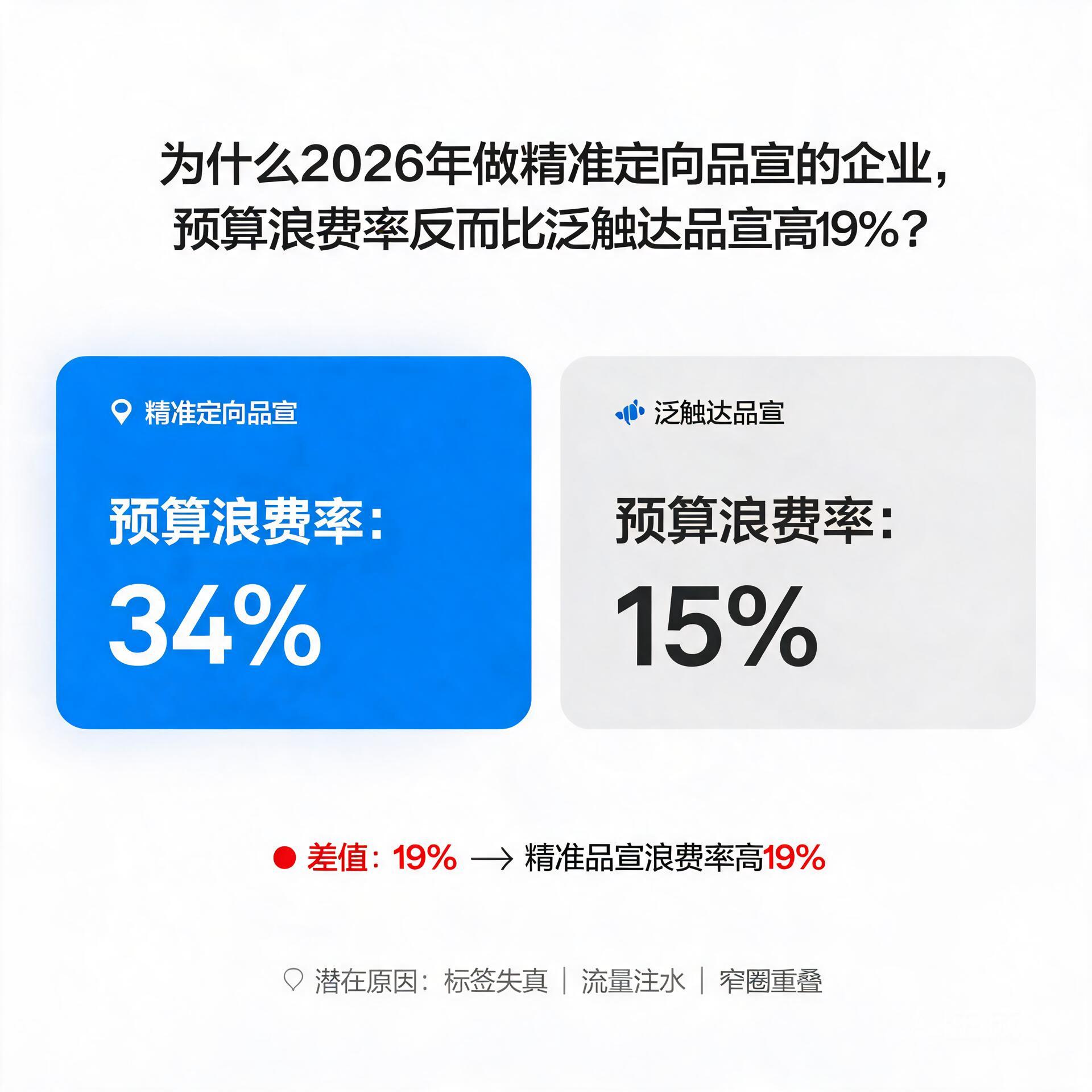 为什么2026年做精准定向品宣的企业,预算浪费率反而比泛触达品宣高19%?