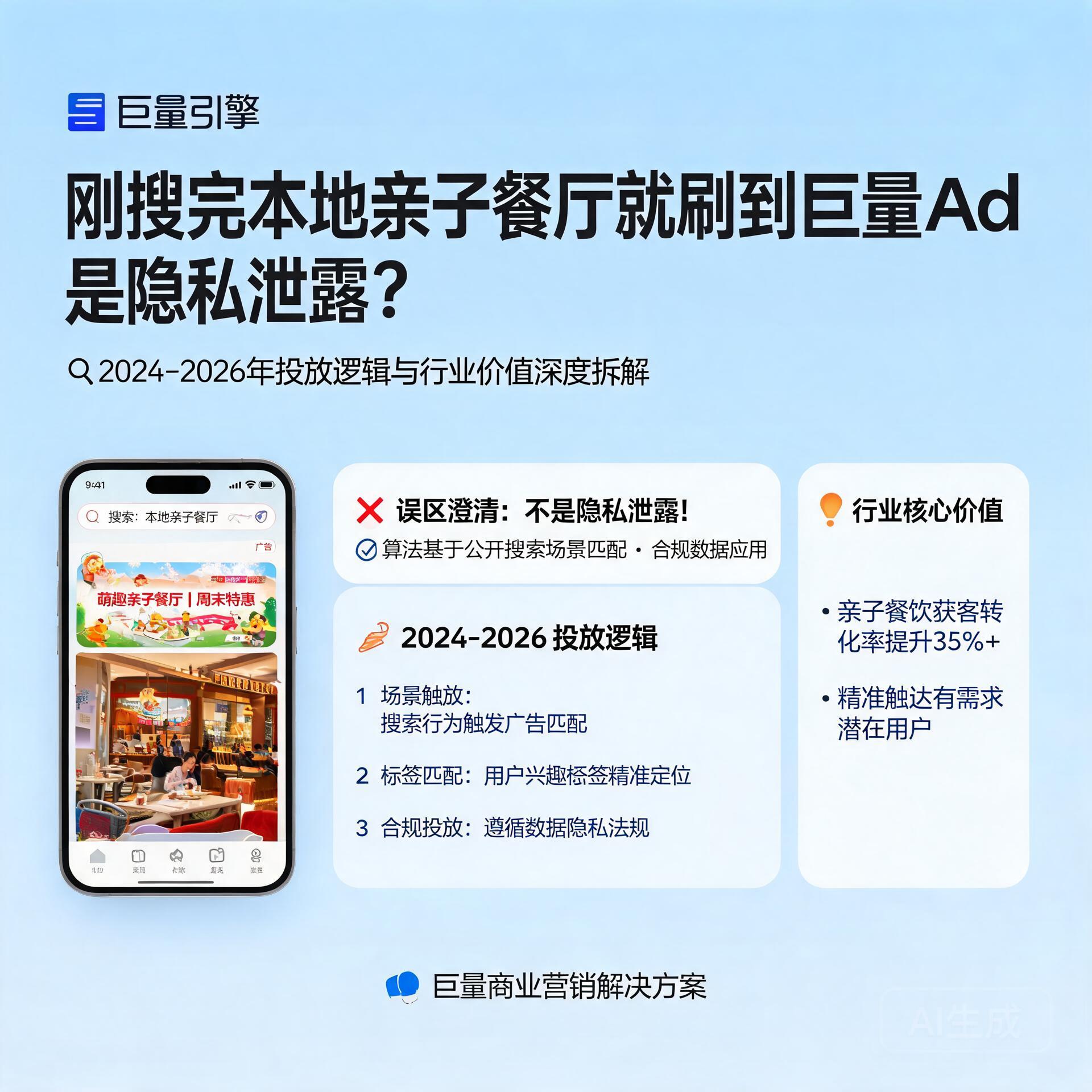刚搜完本地亲子餐厅就刷到巨量Ad是隐私泄露?2024-2026年投放逻辑与行业价值深度拆解