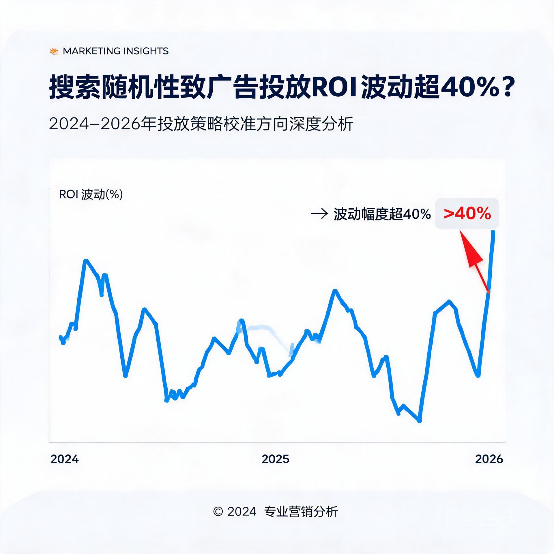 《搜索随机性致广告投放ROI波动超40%?2024-2026年投放策略校准方向深度分析》